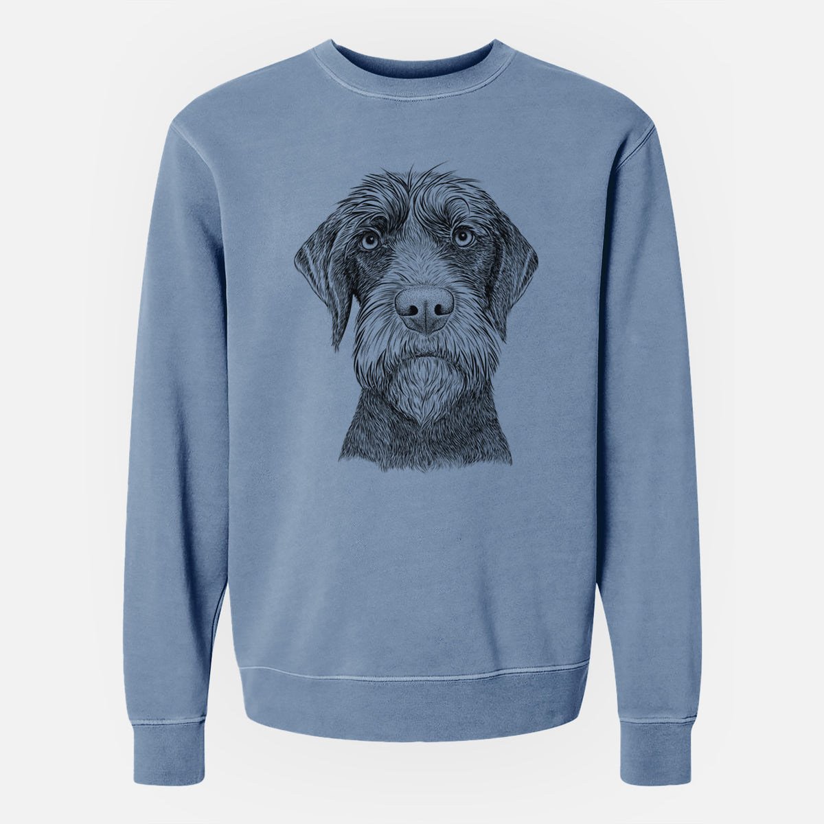 Bare Oakley the Pudelpointer - Unisex Pigment Dyed Crew Sweatshirt