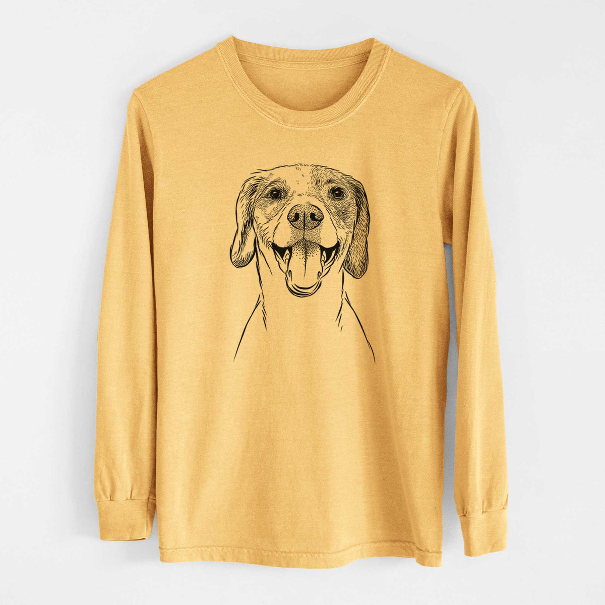 Bare Obi the Beagle Mix - Heavyweight 100% Cotton Long Sleeve