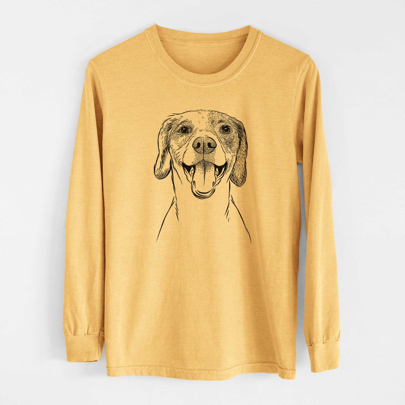 Bare Obi the Beagle Mix - Heavyweight 100% Cotton Long Sleeve