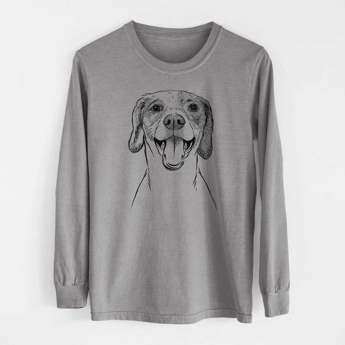 Bare Obi the Beagle Mix - Heavyweight 100% Cotton Long Sleeve