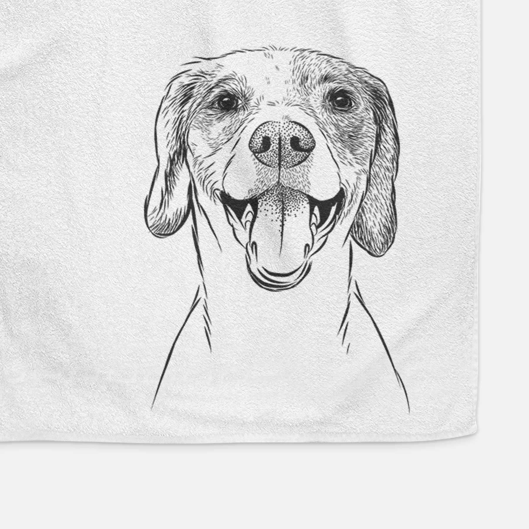 Obi the Beagle Mix Decorative Hand Towel