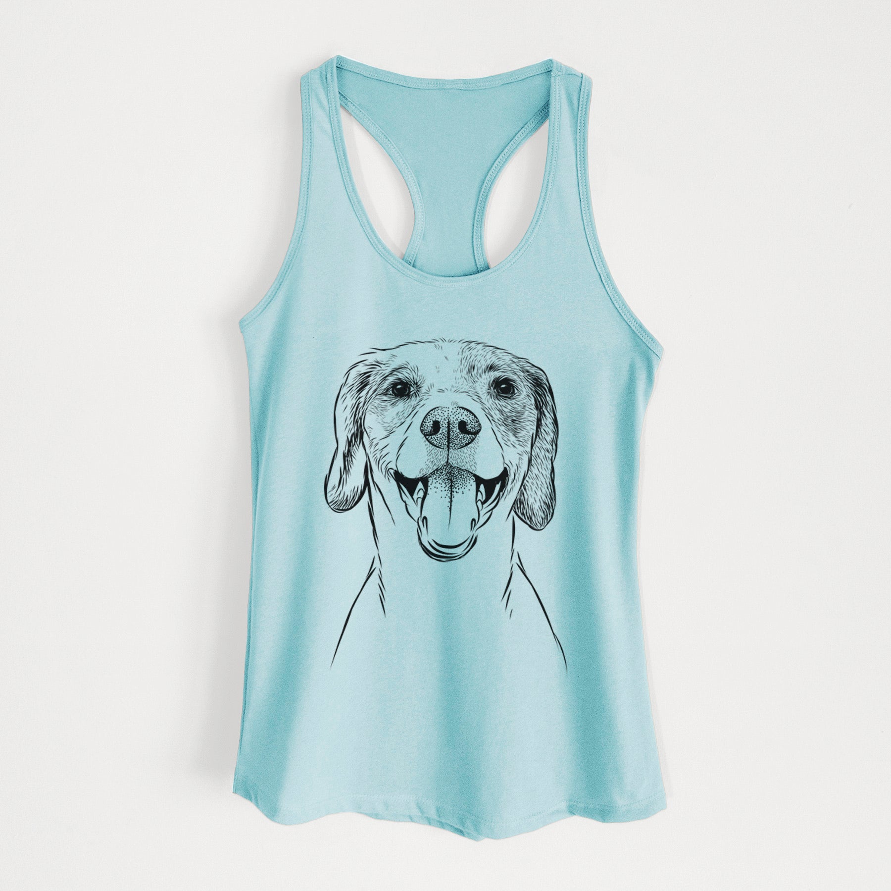 Obi the Beagle Mix - Women's Racerback Tanktop