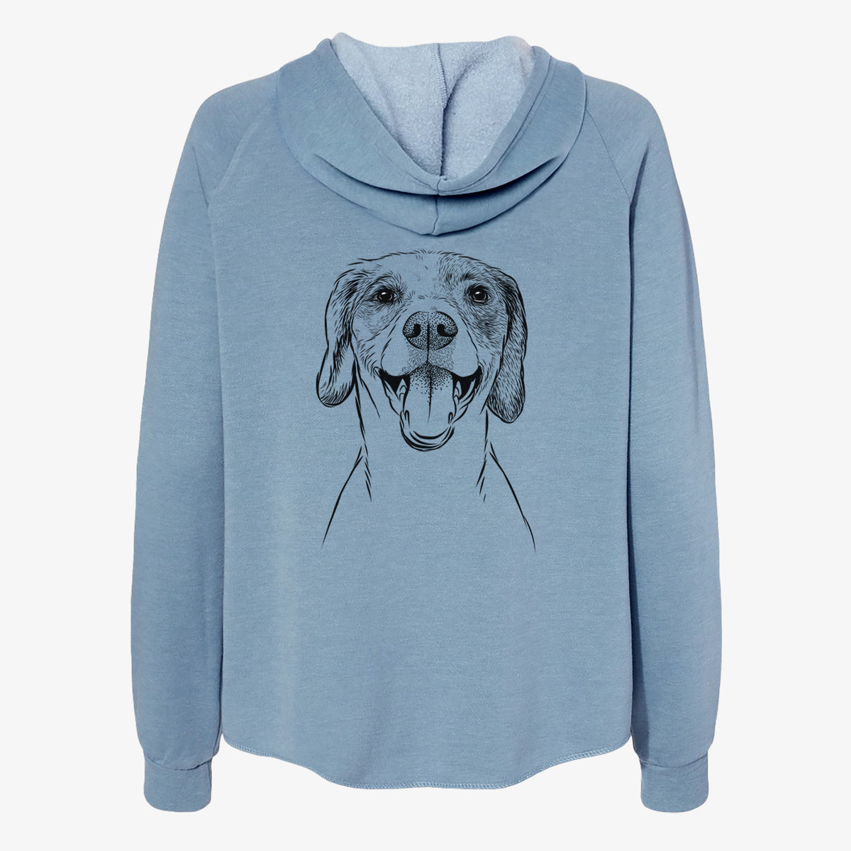 Obi the Beagle Mix - Women's Cali Wave Zip-Up Sweatshirt