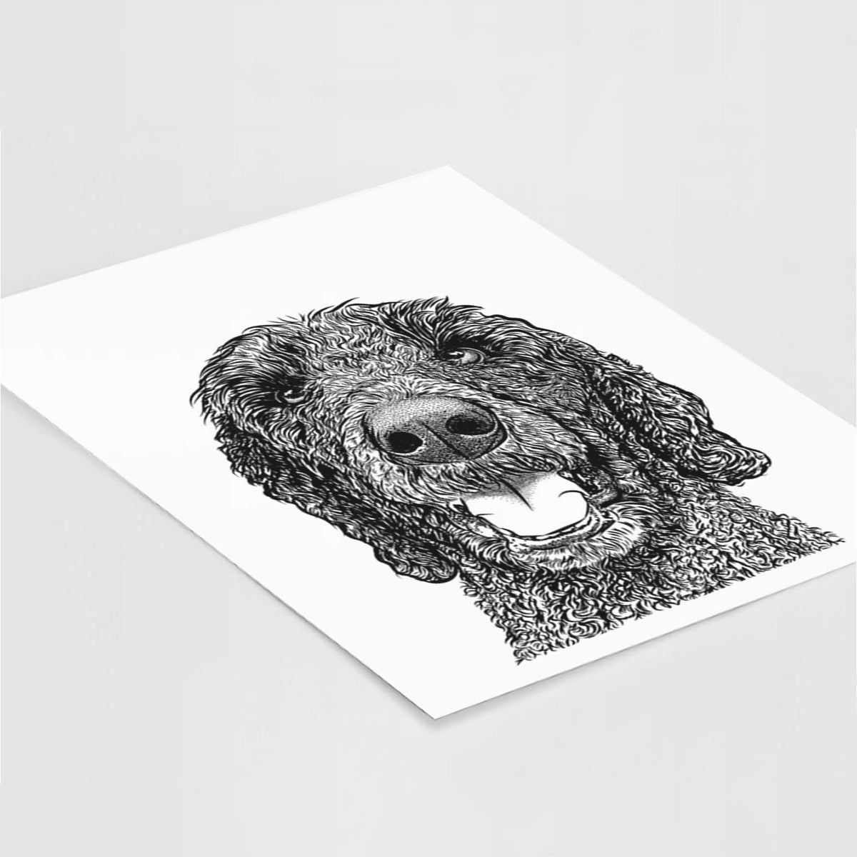 Obi James the Goldendoodle Art Print