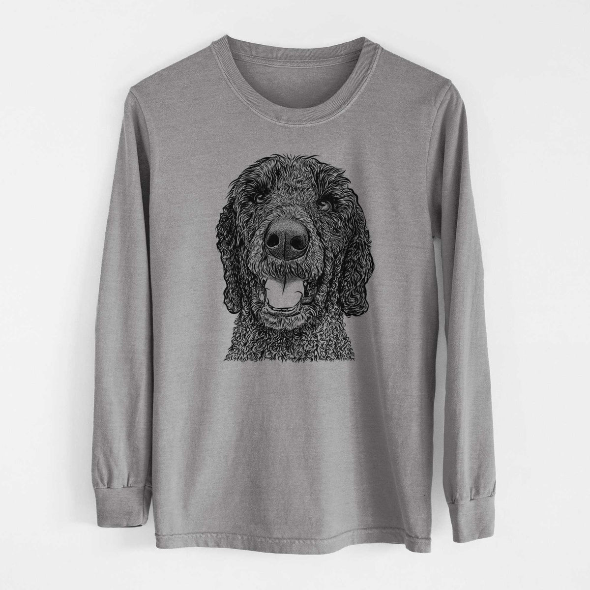 Bare Obi James the Goldendoodle - Heavyweight 100% Cotton Long Sleeve
