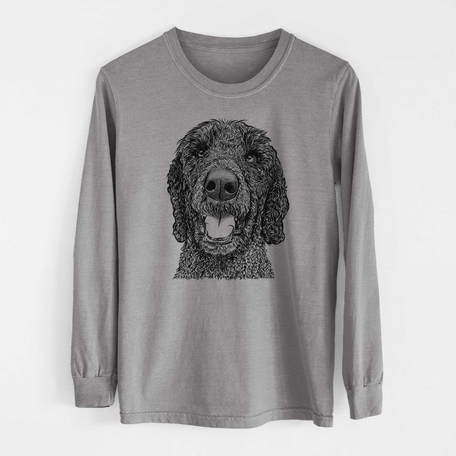 Bare Obi James the Goldendoodle - Heavyweight 100% Cotton Long Sleeve