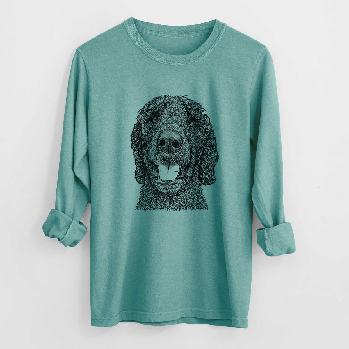 Bare Obi James the Goldendoodle - Heavyweight 100% Cotton Long Sleeve