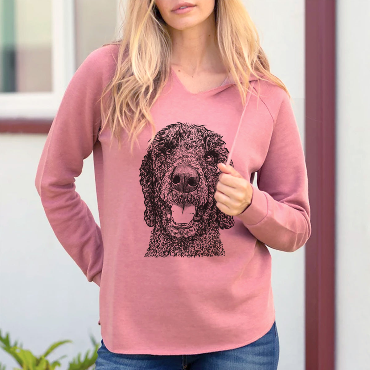 Bare Obi James the Goldendoodle - Cali Wave Hooded Sweatshirt