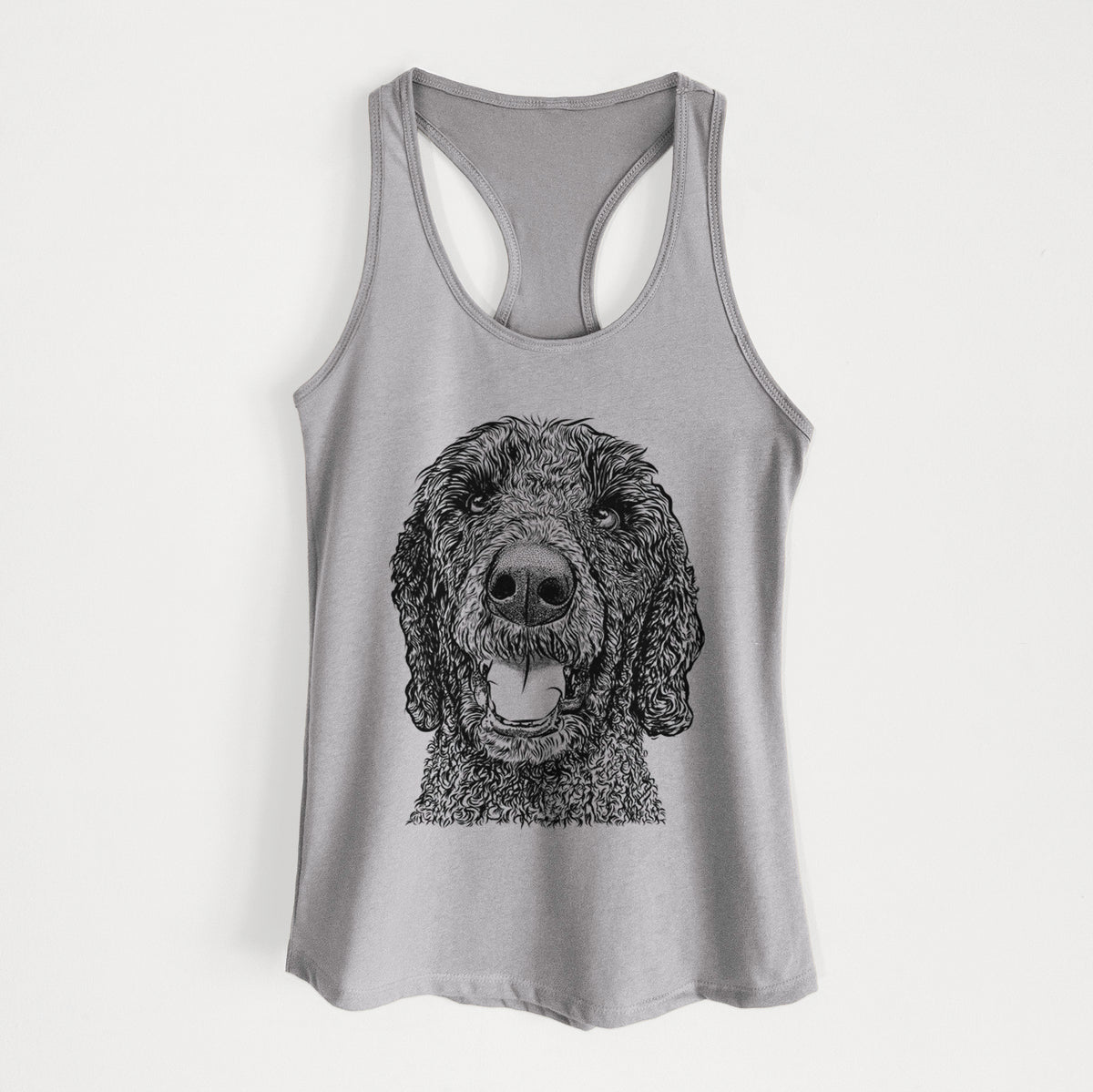 Obi James the Goldendoodle - Women&#39;s Racerback Tanktop