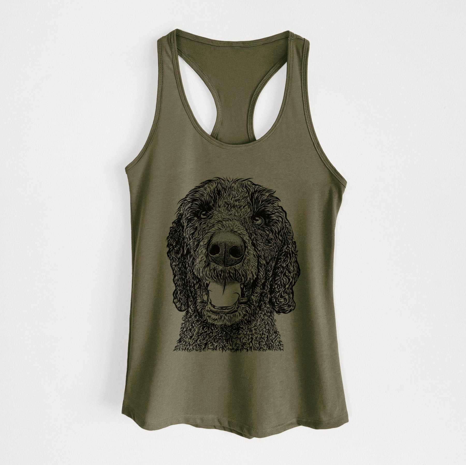 Obi James the Goldendoodle - Women's Racerback Tanktop