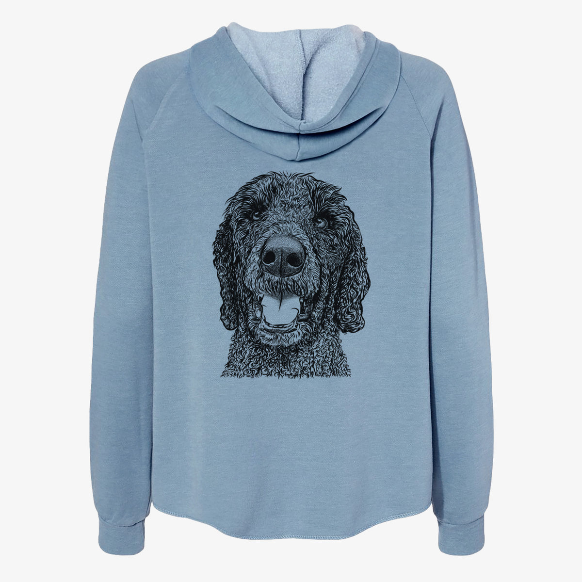 Obi James the Goldendoodle - Women's Cali Wave Zip-Up Sweatshirt
