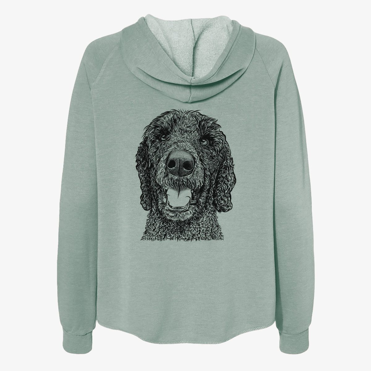 Obi James the Goldendoodle - Women's Cali Wave Zip-Up Sweatshirt
