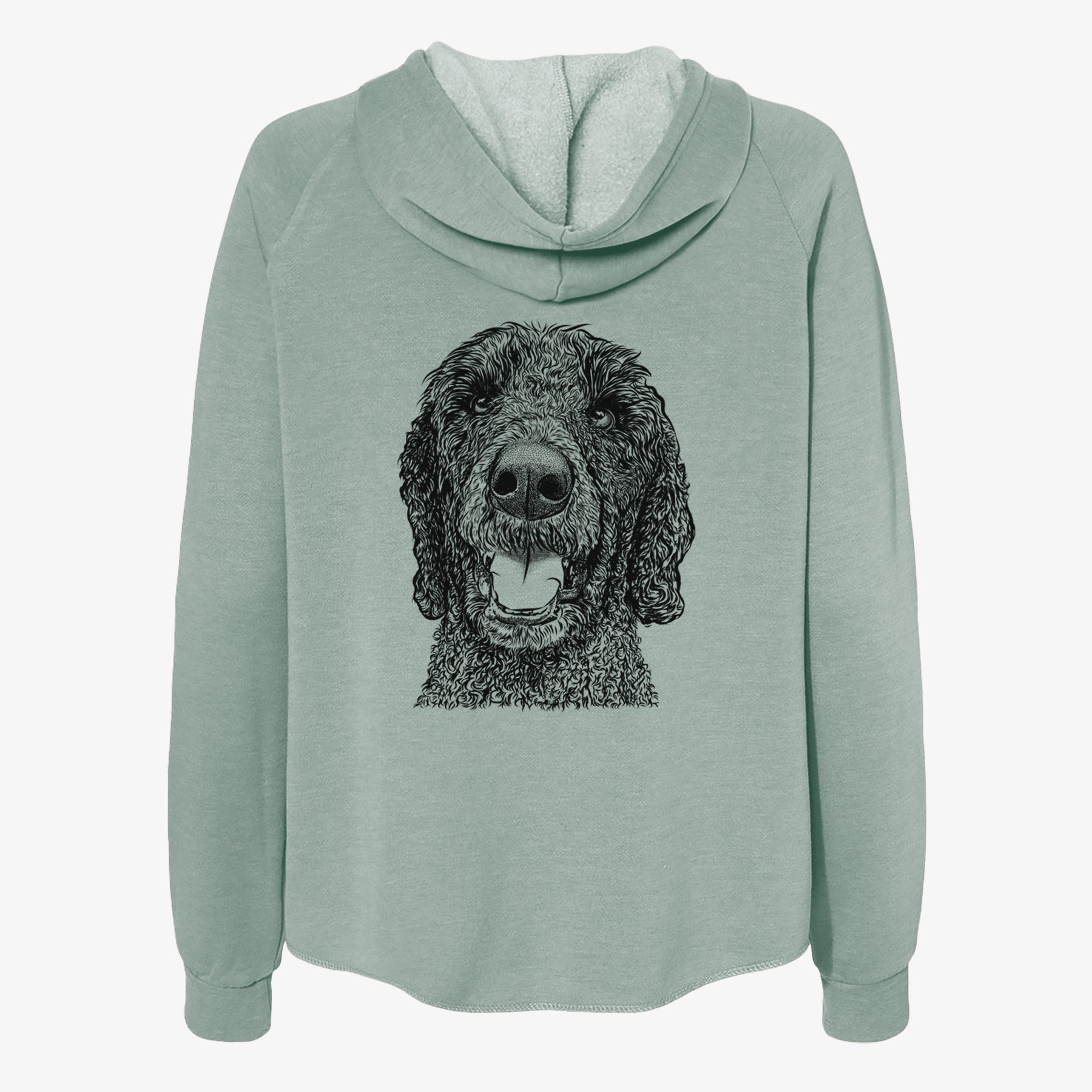 Obi James the Goldendoodle - Women's Cali Wave Zip-Up Sweatshirt