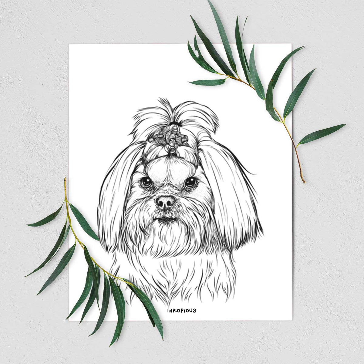 Olga the Shih Tzu Art Print