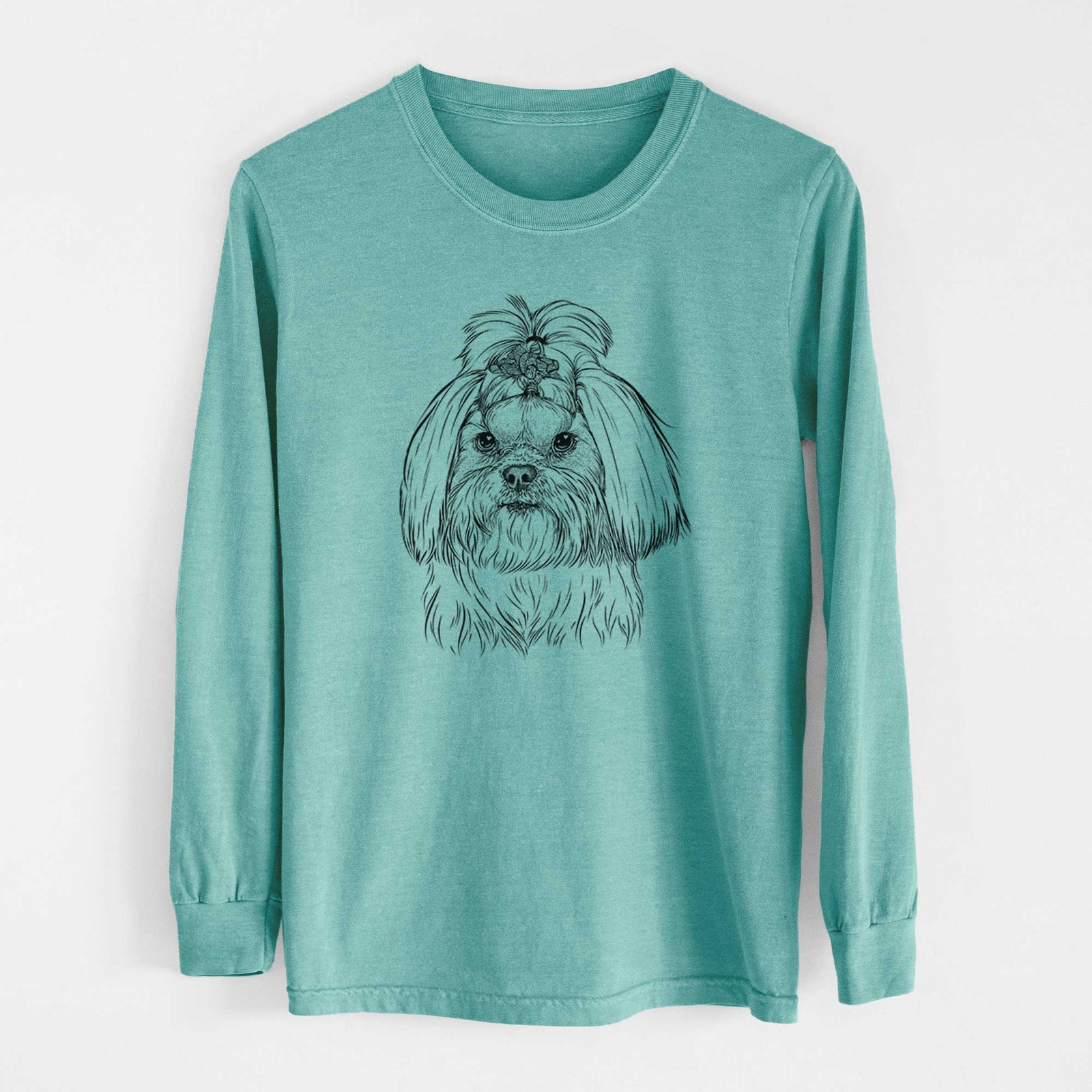Bare Olga the Shih Tzu - Heavyweight 100% Cotton Long Sleeve