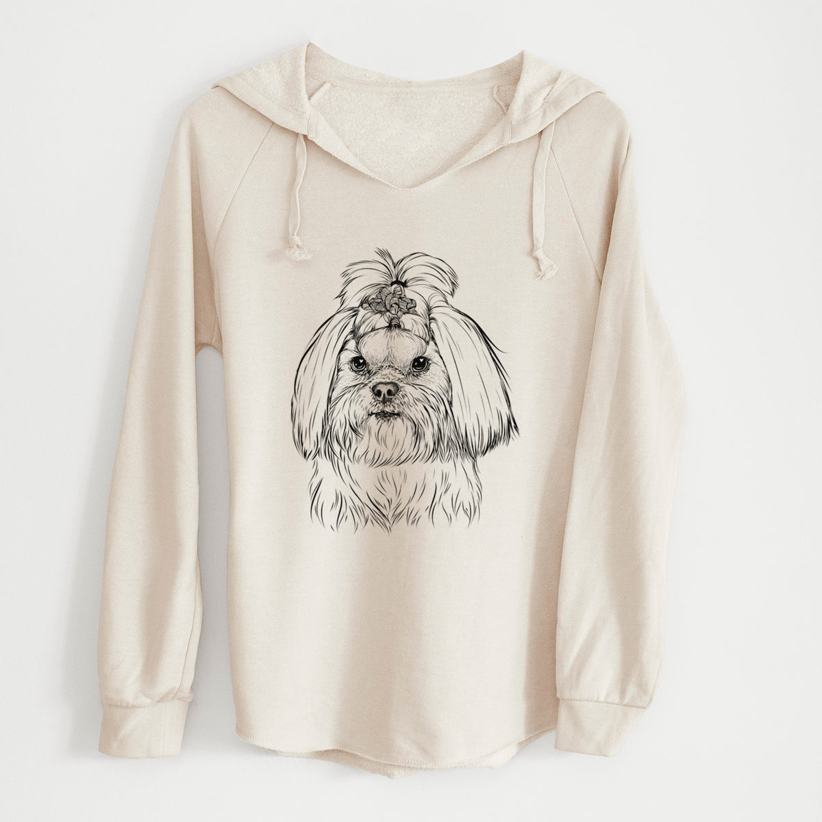Bare Olga the Shih Tzu - Cali Wave Hooded Sweatshirt