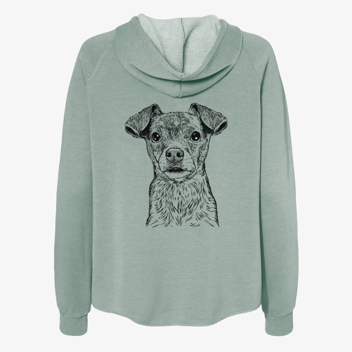 Olive the Mixed Breed - Women's Cali Wave Zip-Up Sweatshirt