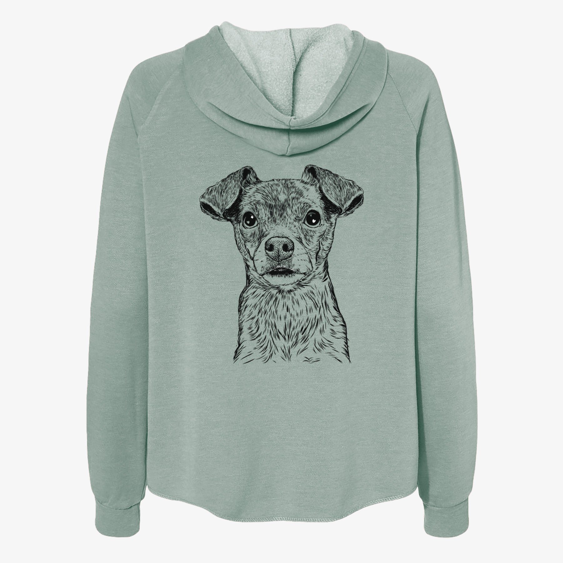 Olive the Mixed Breed - Women's Cali Wave Zip-Up Sweatshirt
