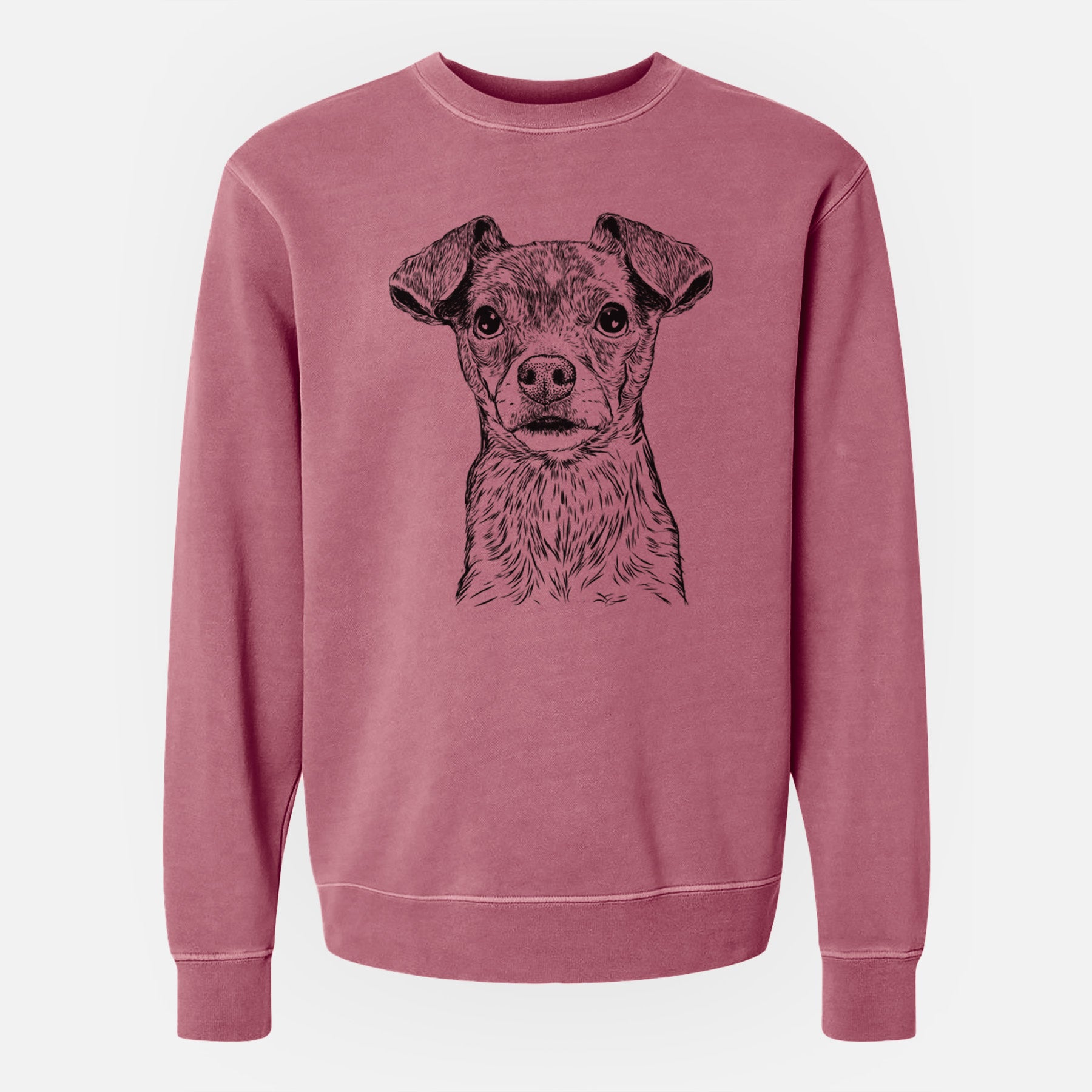 Bare Olive the Mixed Breed - Unisex Pigment Dyed Crew Sweatshirt