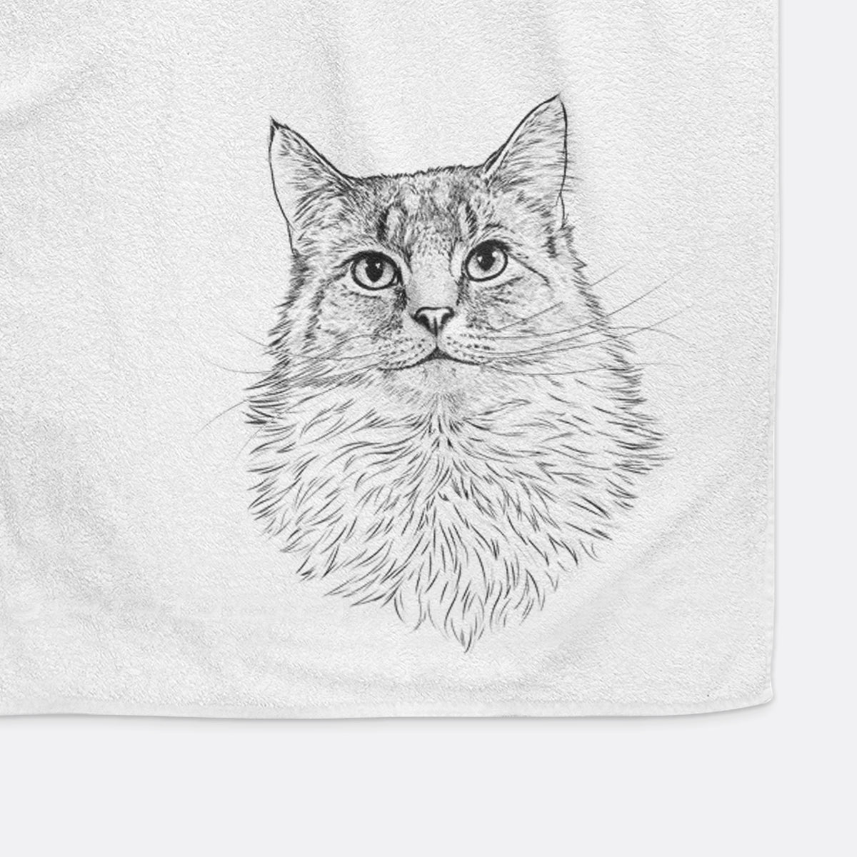 Olive the Cat Decorative Hand Towel