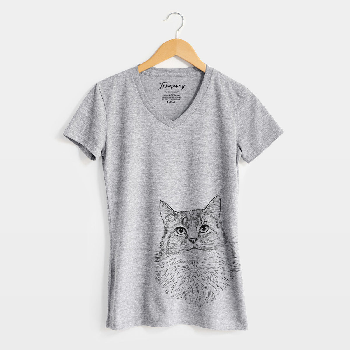 Bare Olive the Cat - Women's V-neck Shirt