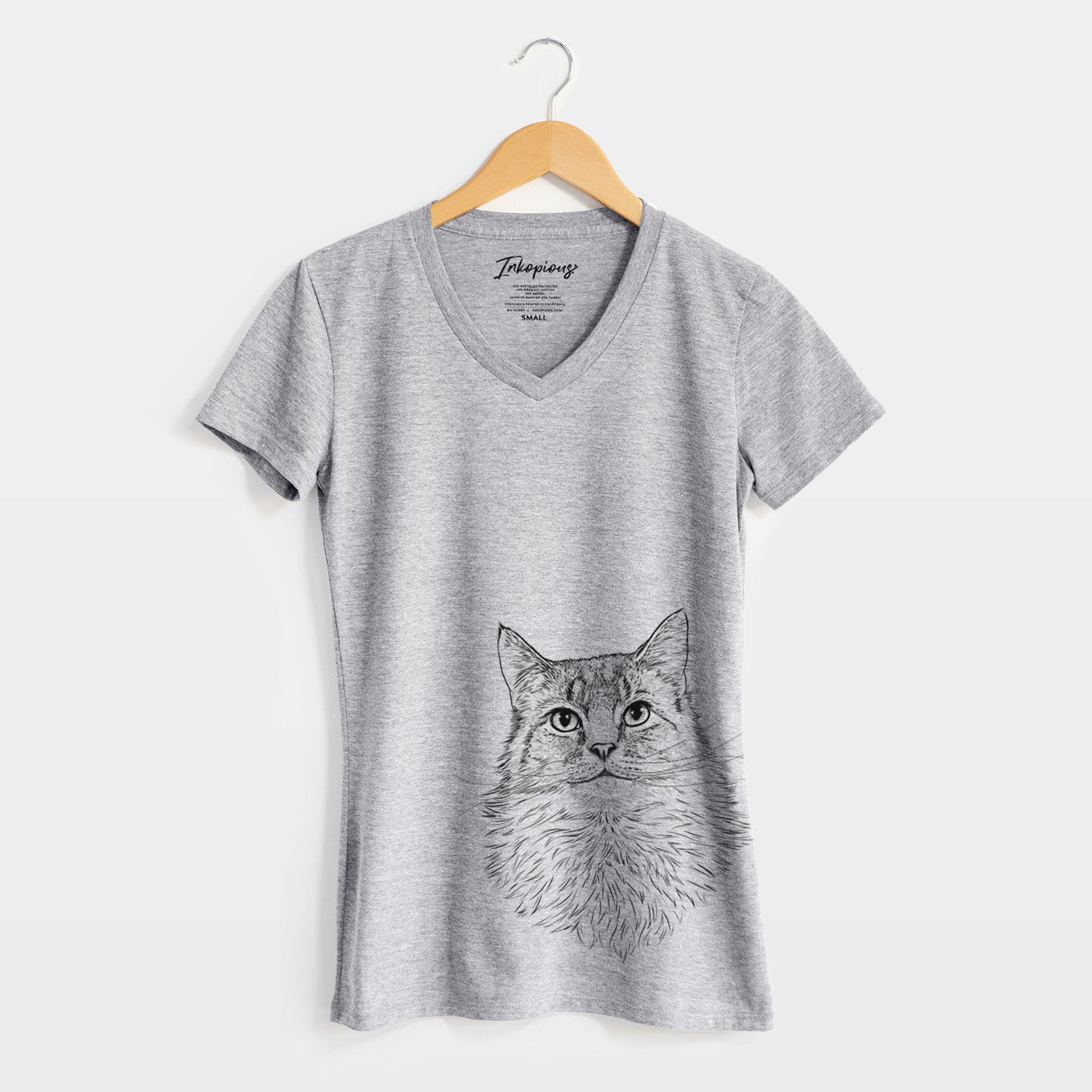 Bare Olive the Cat - Women's V-neck Shirt