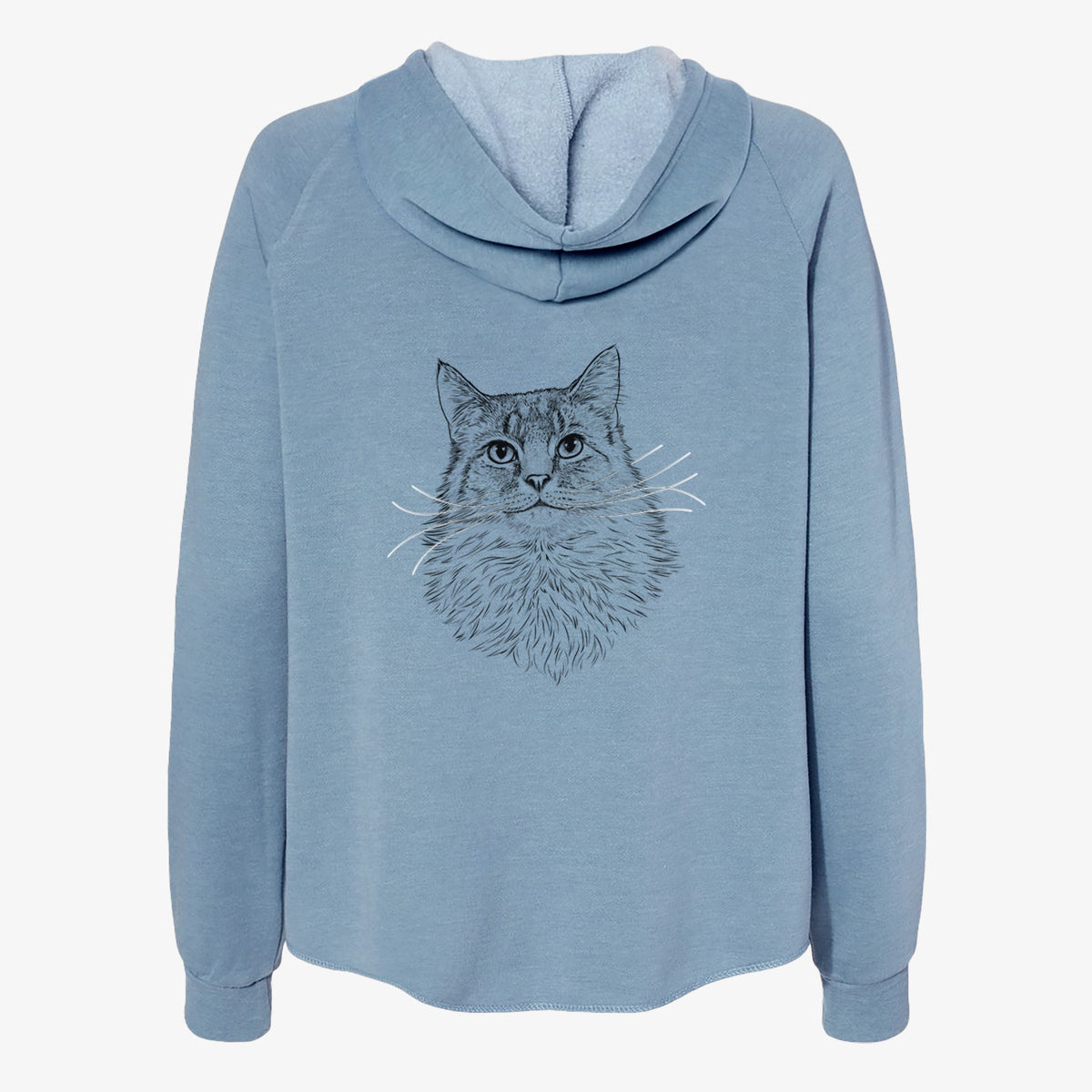 Olive the Cat - Women's Cali Wave Zip-Up Sweatshirt