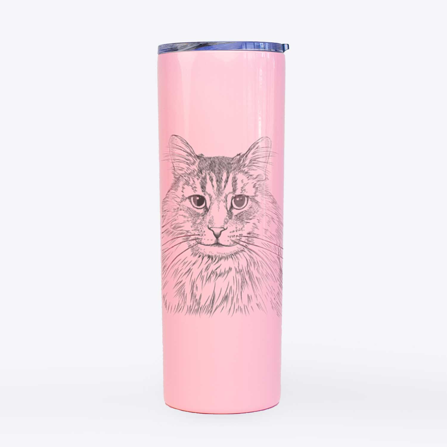 Oliver Fluff the Maine Coon Mix Cat - 20oz Skinny Tumbler