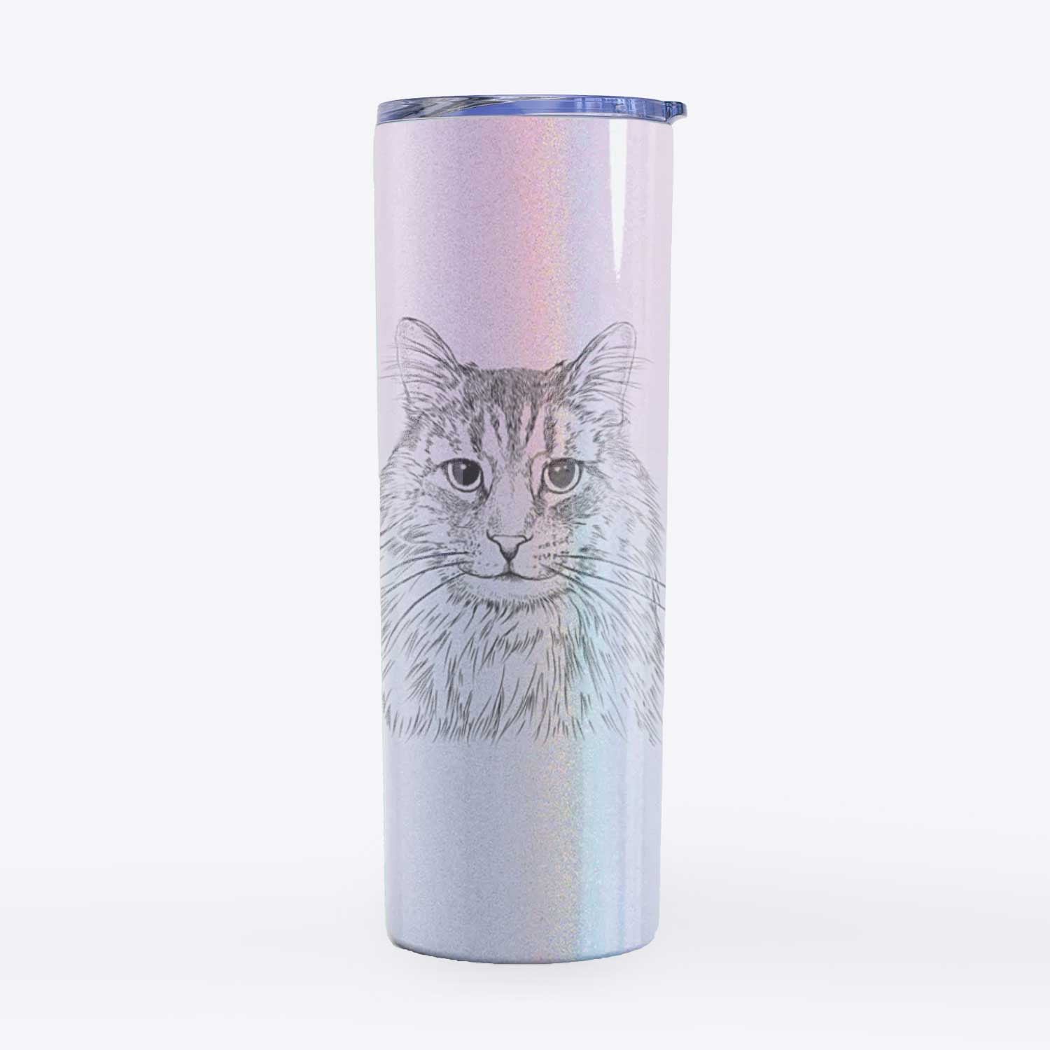 Oliver Fluff the Maine Coon Mix Cat - 20oz Skinny Tumbler