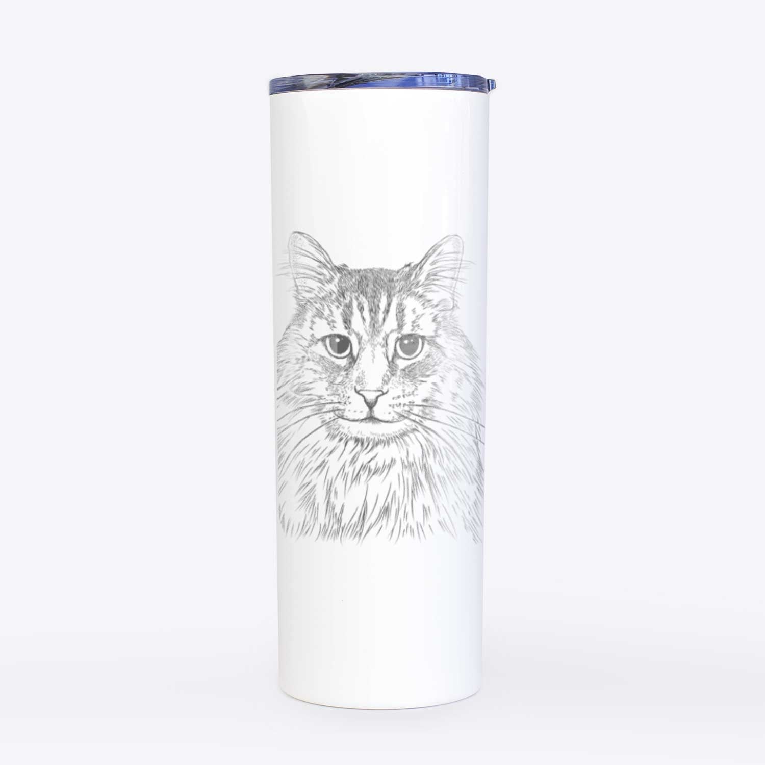 Oliver Fluff the Maine Coon Mix Cat - 20oz Skinny Tumbler