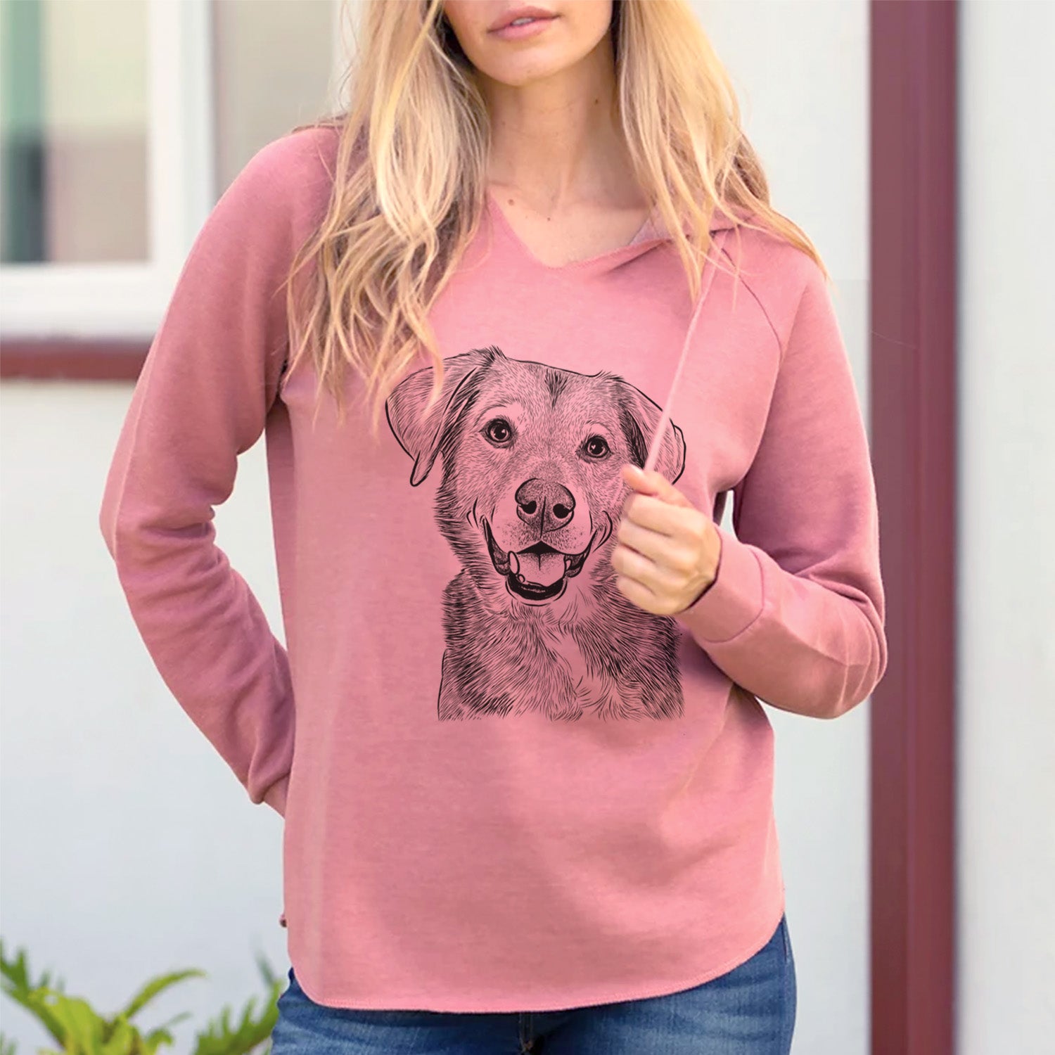 Bare Oliver the Mixed Breed - Cali Wave Hooded Sweatshirt