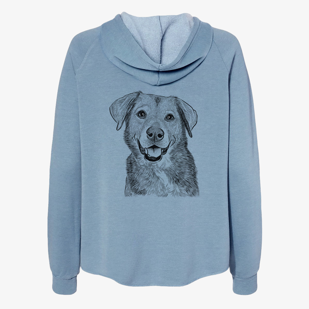Oliver the Mixed Breed - Women's Cali Wave Zip-Up Sweatshirt