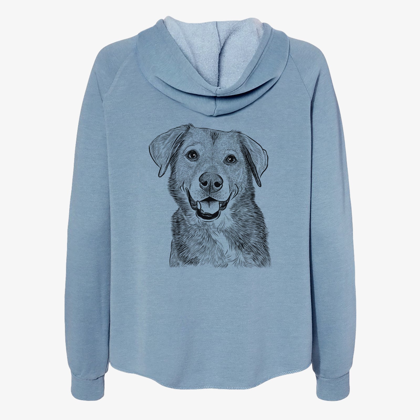 Oliver the Mixed Breed - Women's Cali Wave Zip-Up Sweatshirt