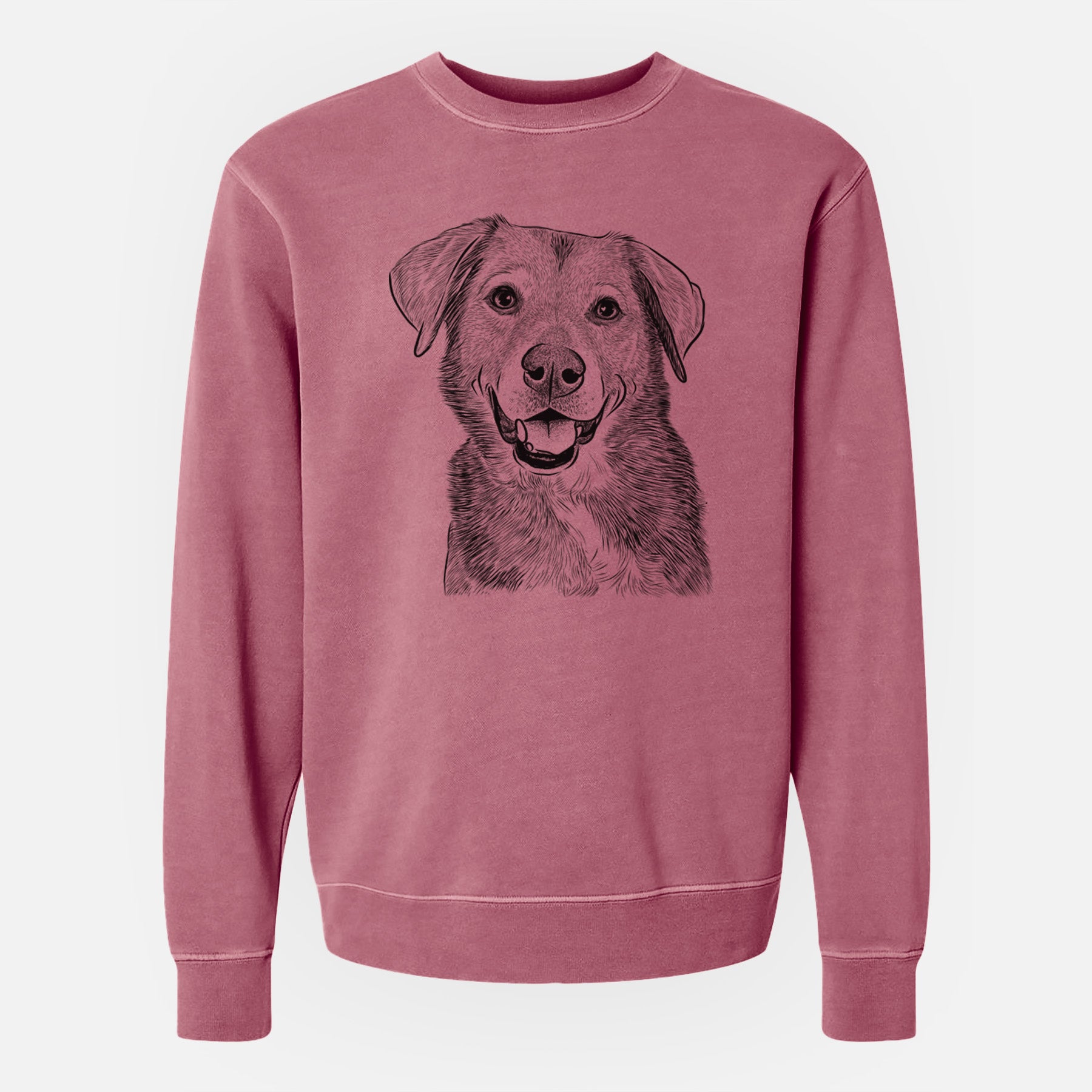 Bare Oliver the Mixed Breed - Unisex Pigment Dyed Crew Sweatshirt