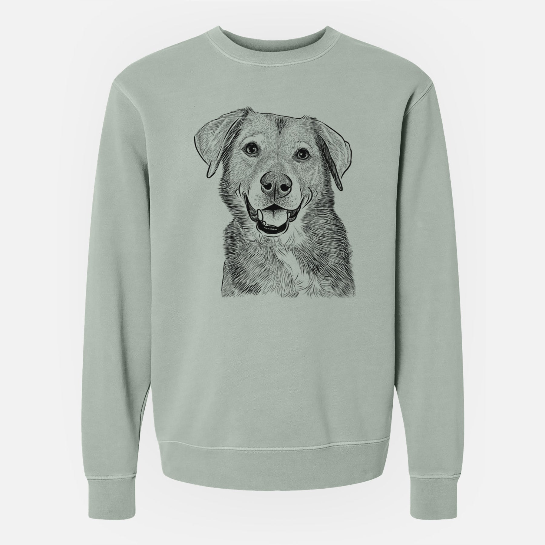 Bare Oliver the Mixed Breed - Unisex Pigment Dyed Crew Sweatshirt