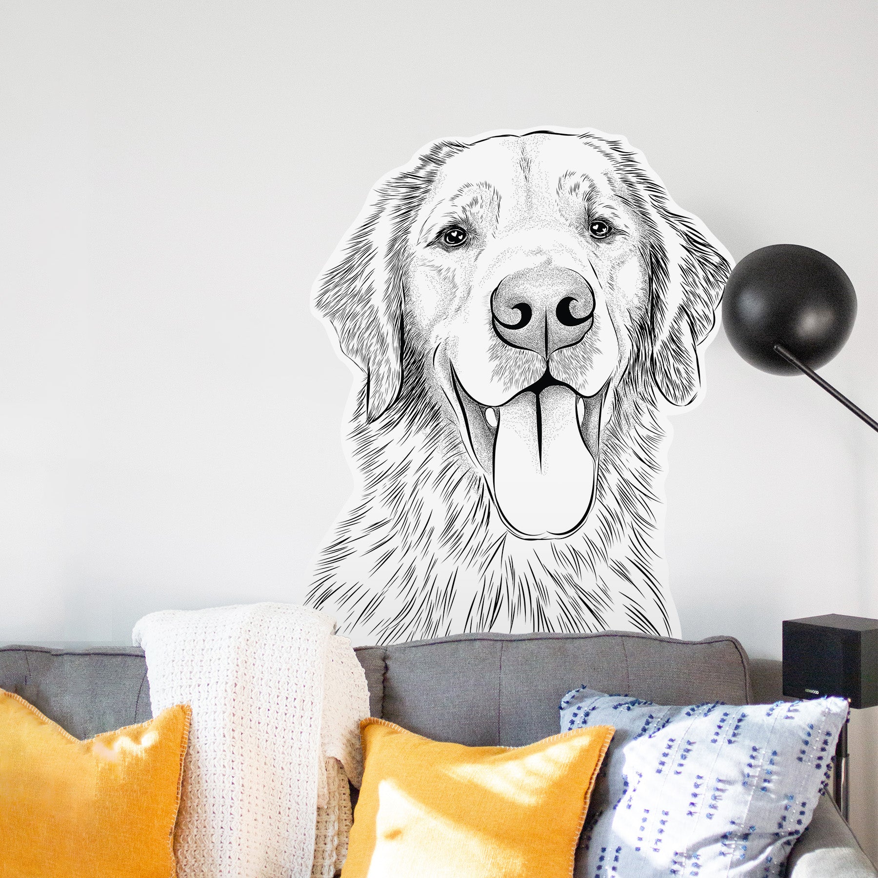 Oliver Tredup the Golden Retriever - Wall Decal