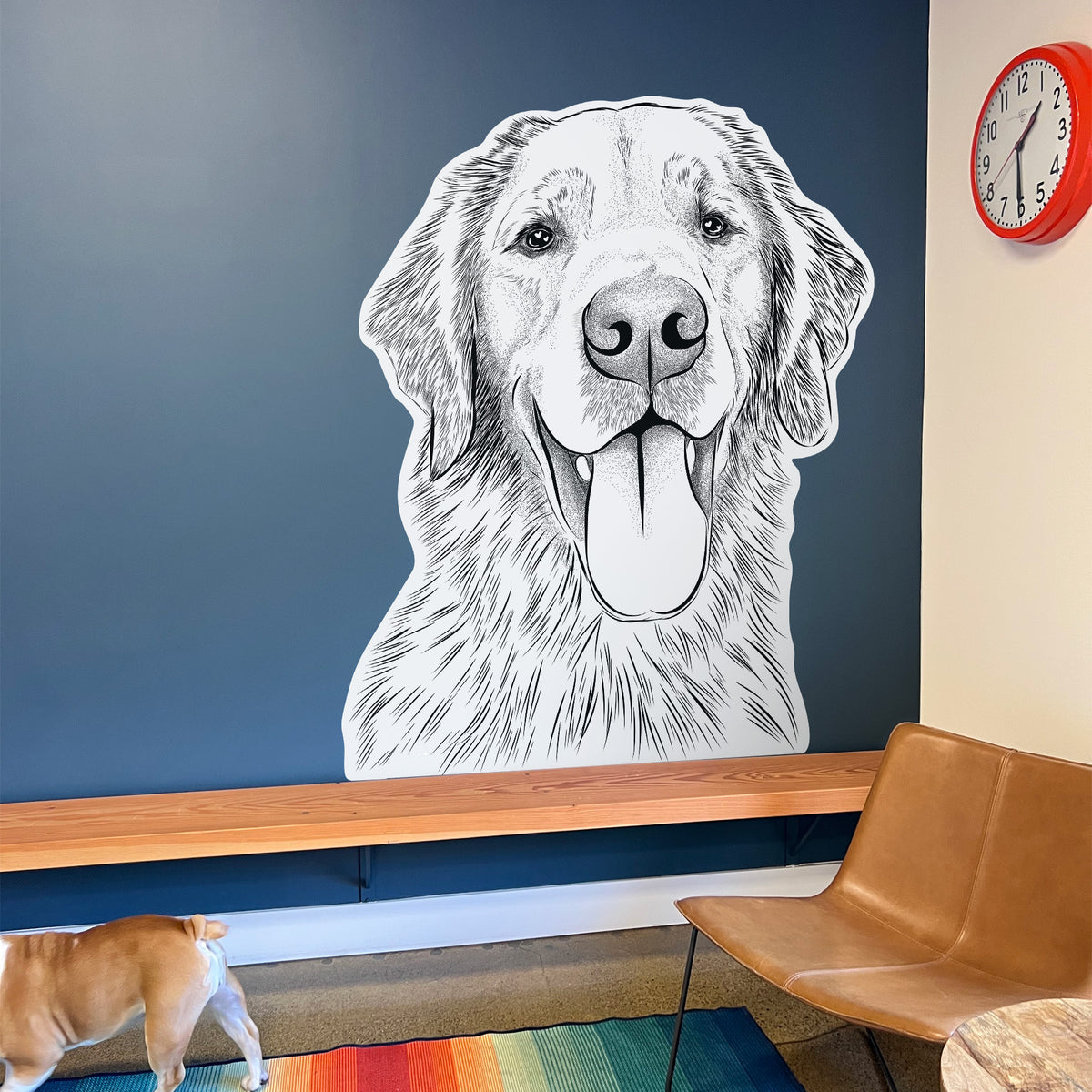 Oliver Tredup the Golden Retriever - Wall Decal