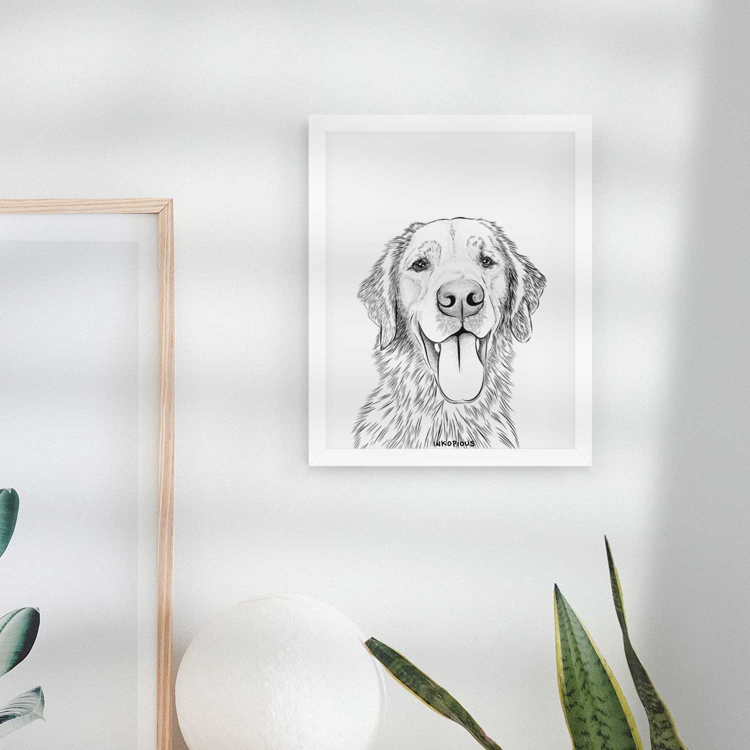 Oliver Tredup the Golden Retriever Art Print