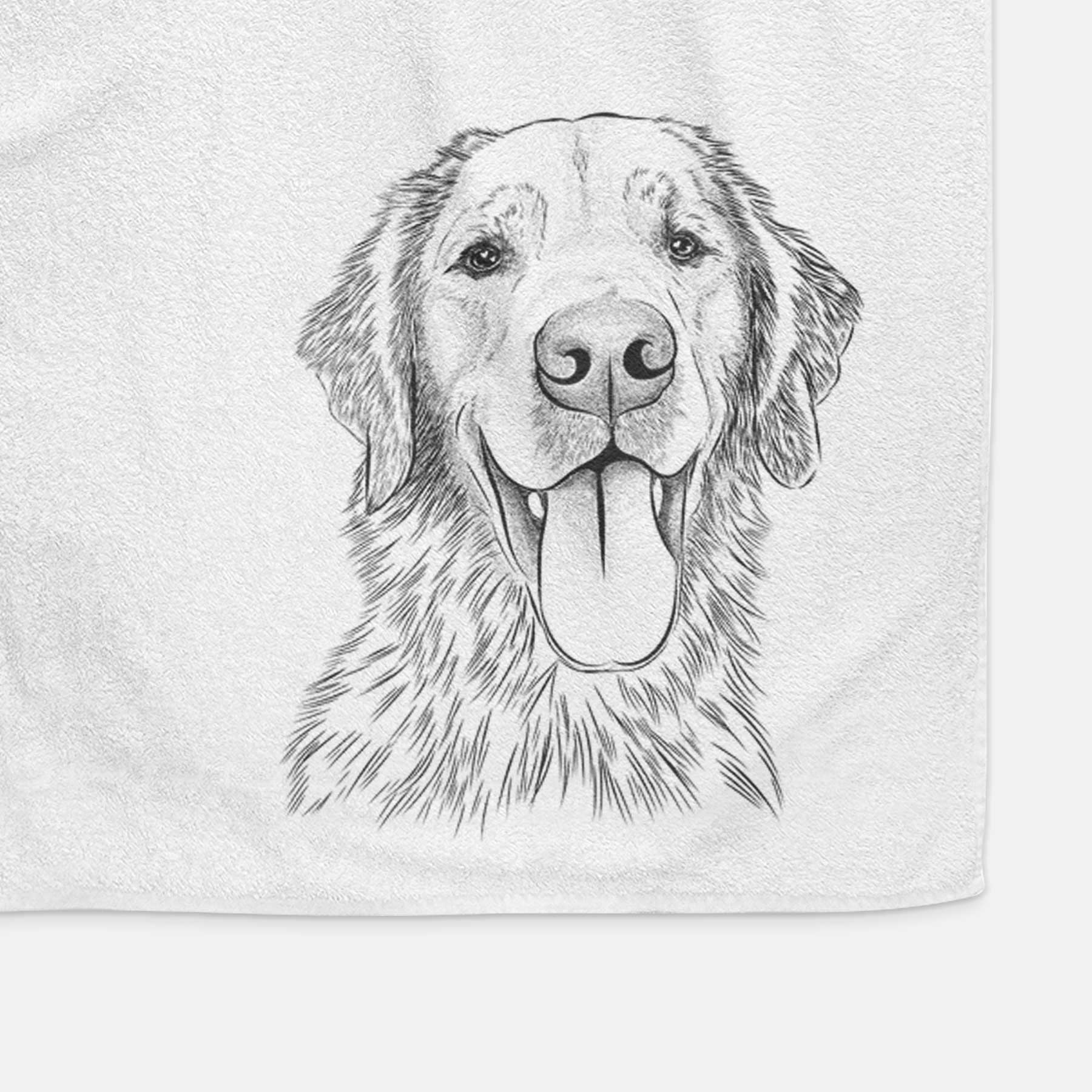 Oliver Tredup the Golden Retriever Decorative Hand Towel