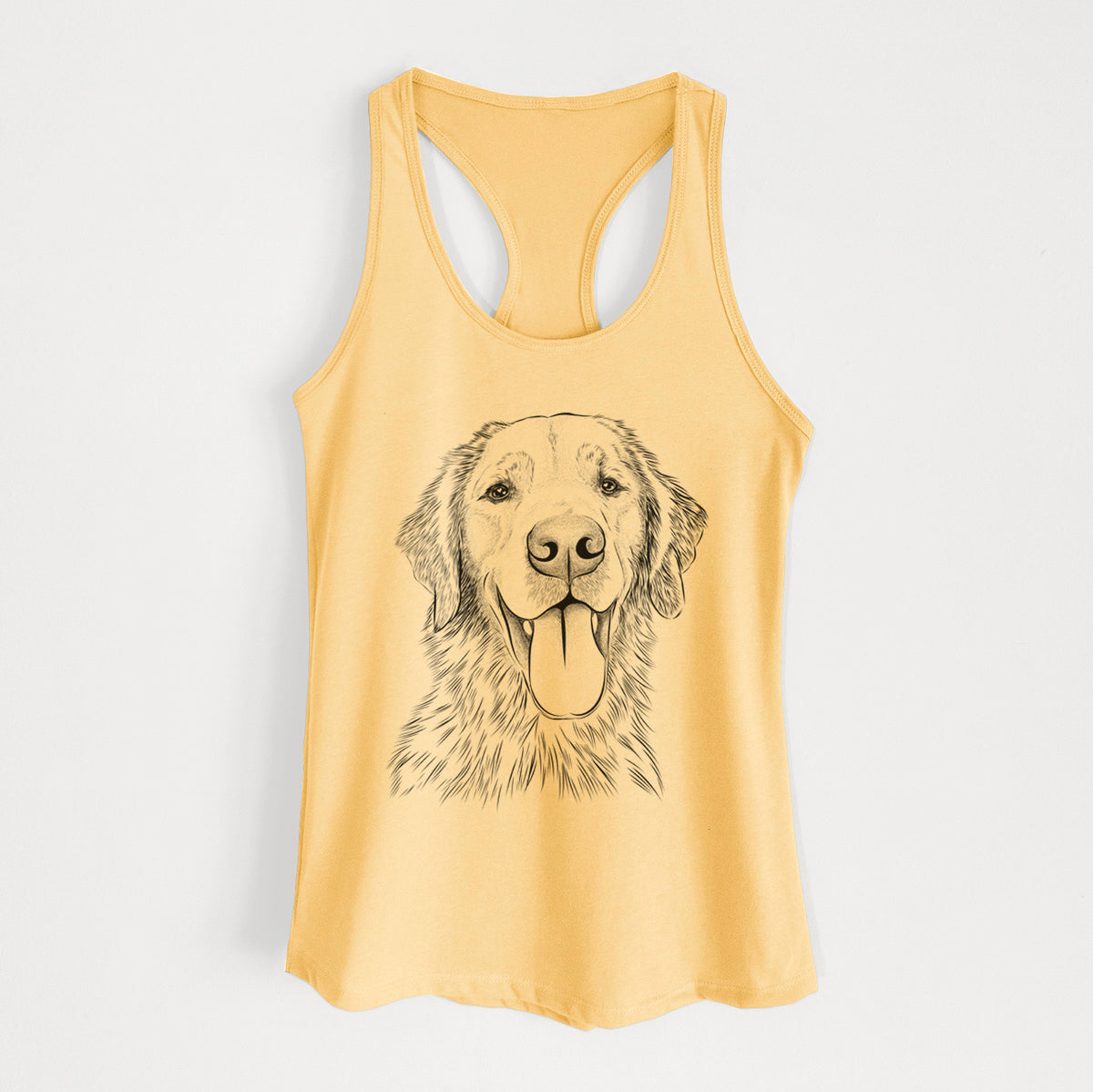 Oliver Tredup the Golden Retriever - Women's Racerback Tanktop