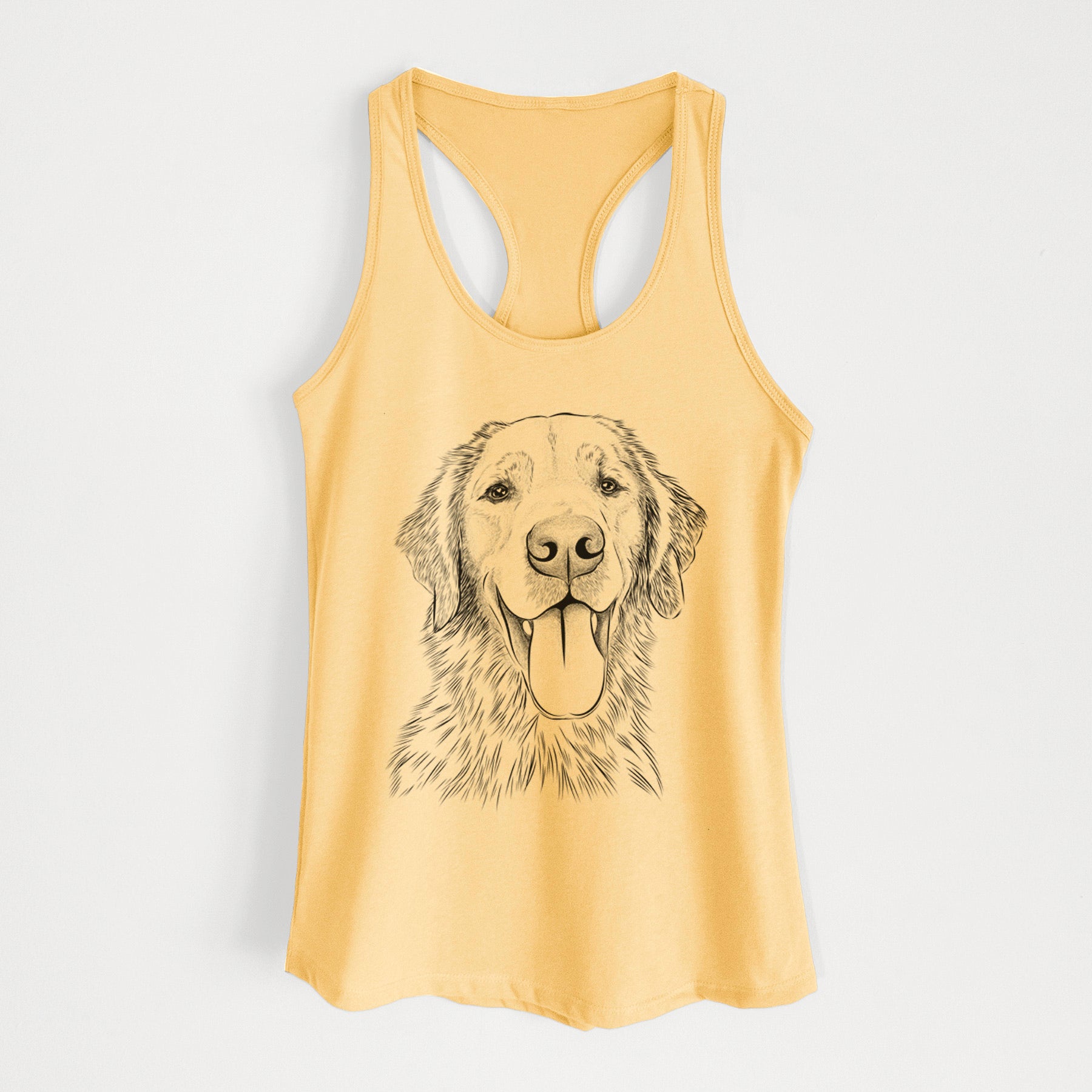 Oliver Tredup the Golden Retriever - Women's Racerback Tanktop