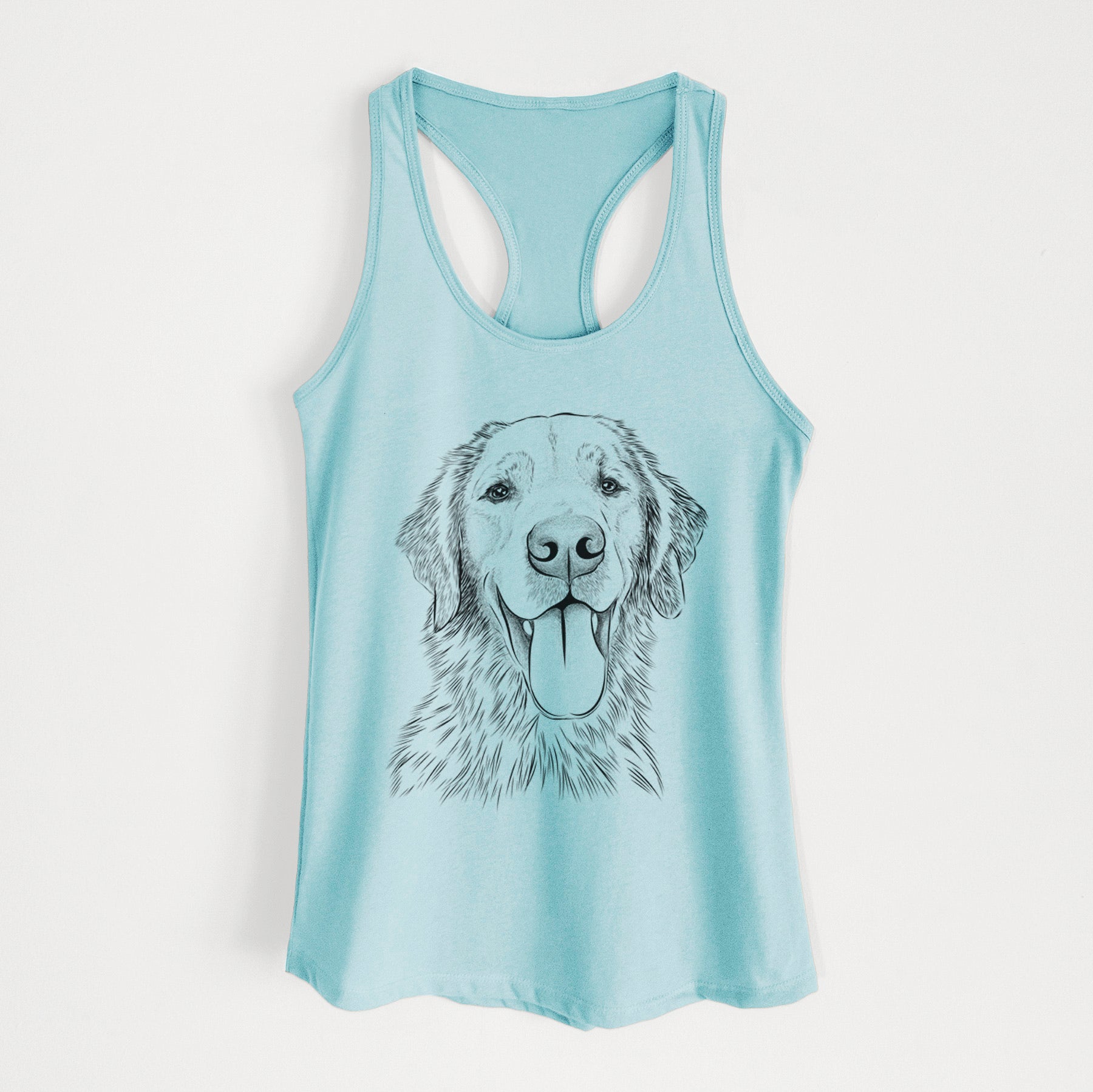 Oliver Tredup the Golden Retriever - Women's Racerback Tanktop