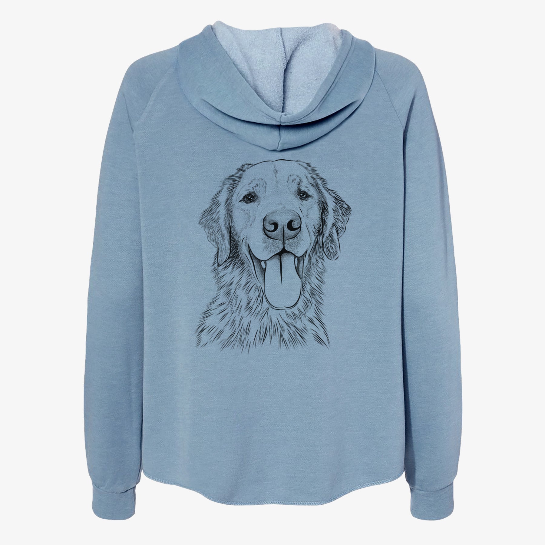 Oliver Tredup the Golden Retriever - Women's Cali Wave Zip-Up Sweatshirt