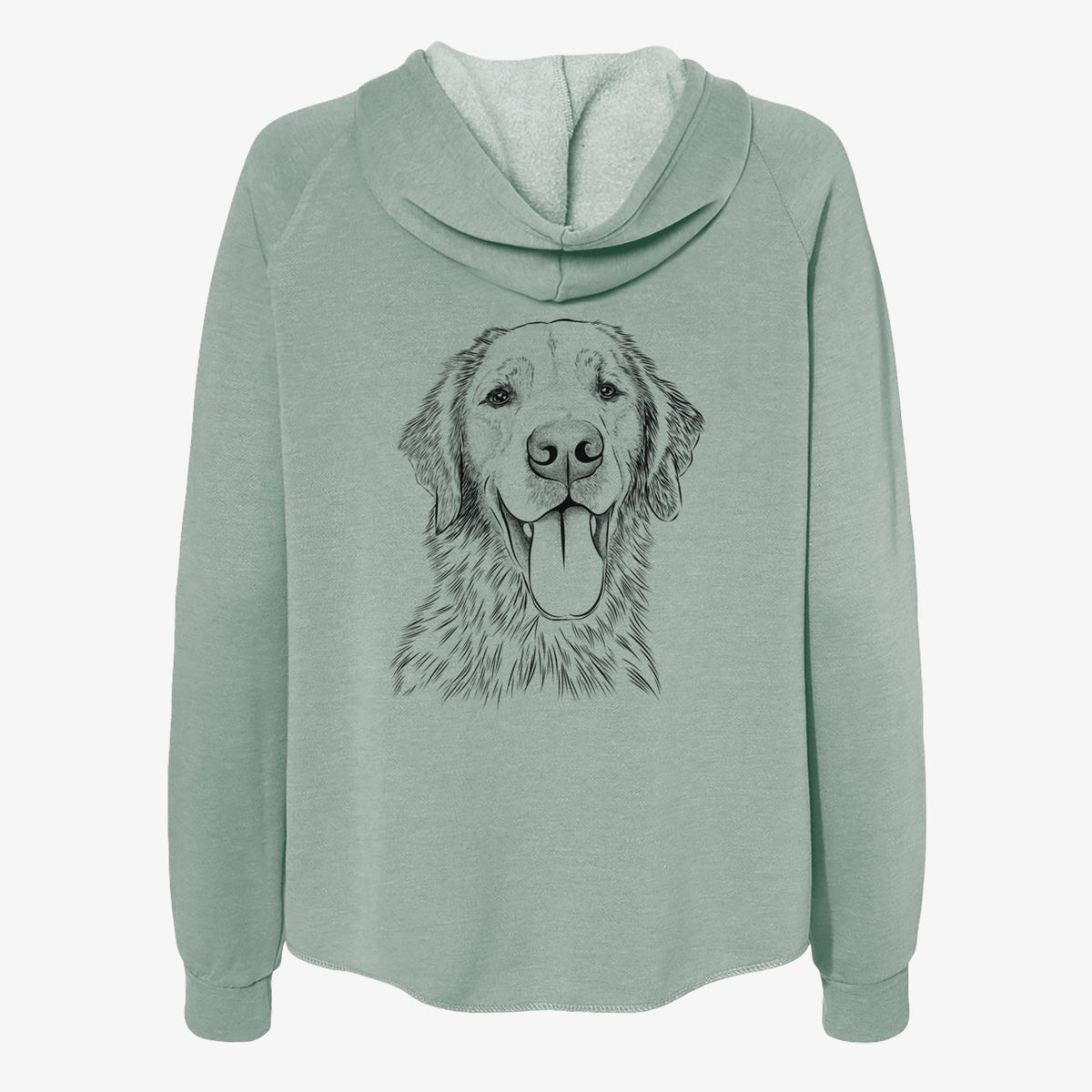 Oliver Tredup the Golden Retriever - Women's Cali Wave Zip-Up Sweatshirt