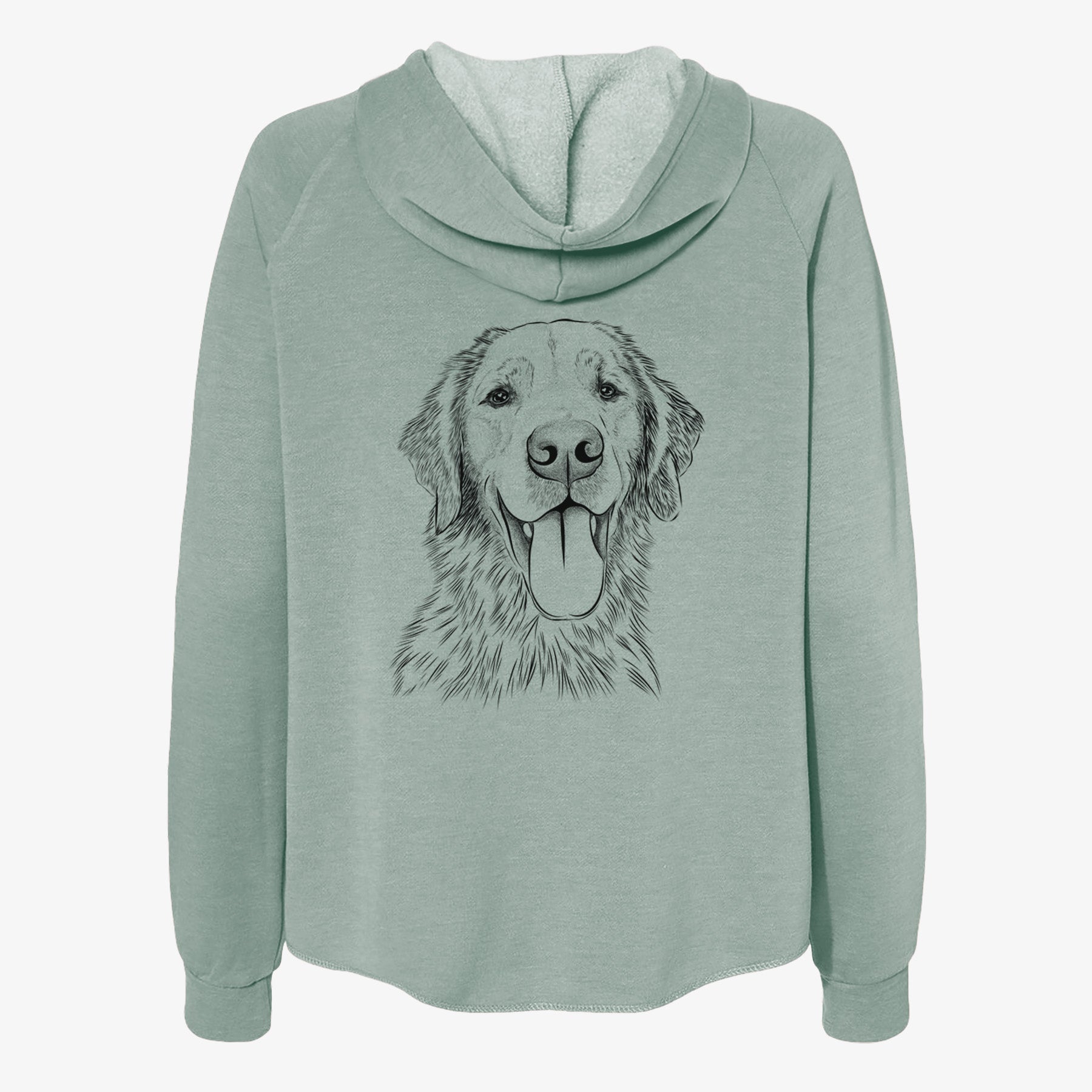 Oliver Tredup the Golden Retriever - Women's Cali Wave Zip-Up Sweatshirt