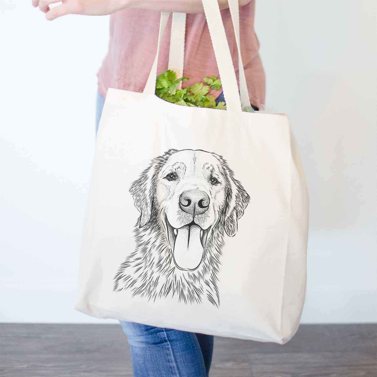 Oliver the Golden Retriever - Tote Bag