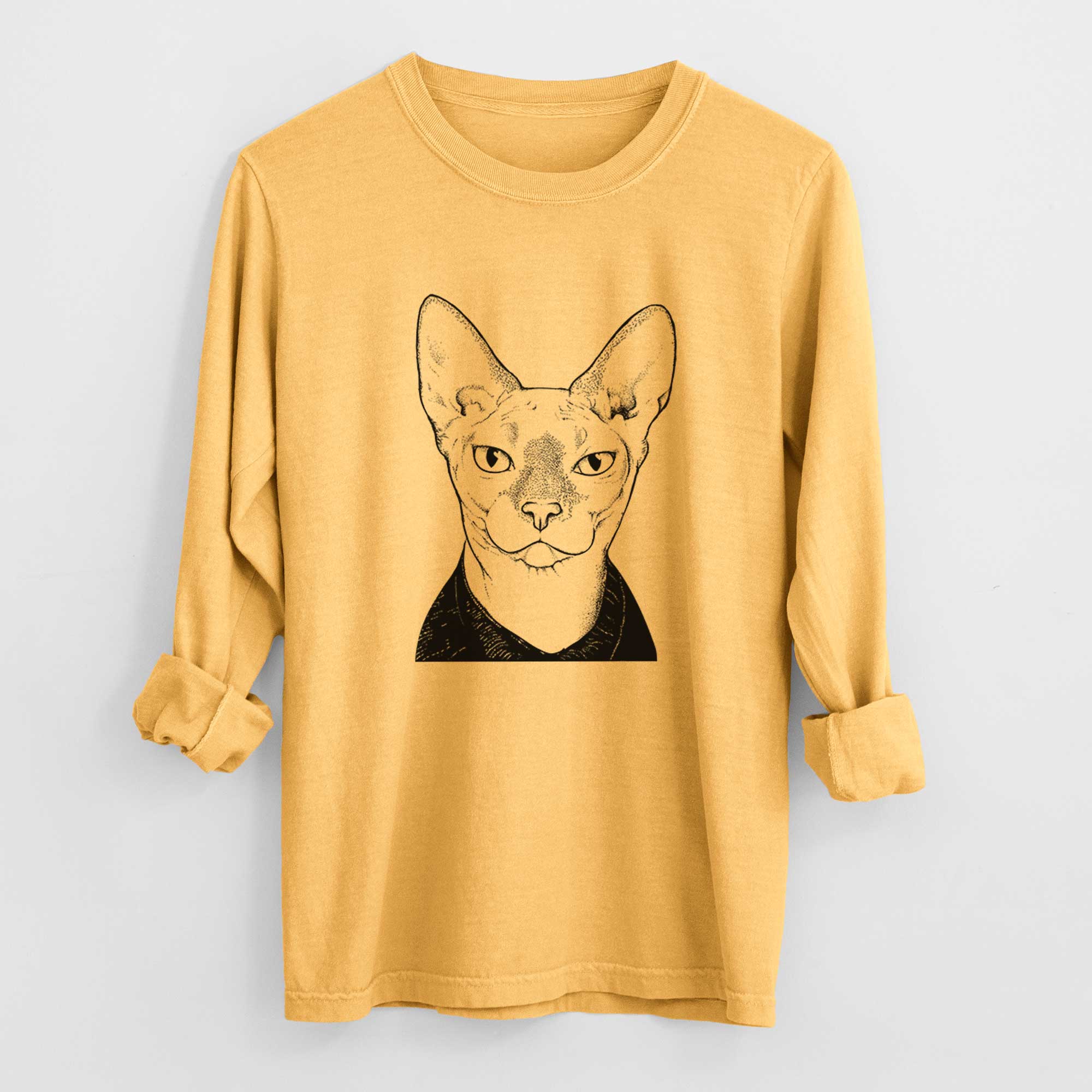 Bare Oliver Watson the Sphynx Cat - Heavyweight 100% Cotton Long Sleeve