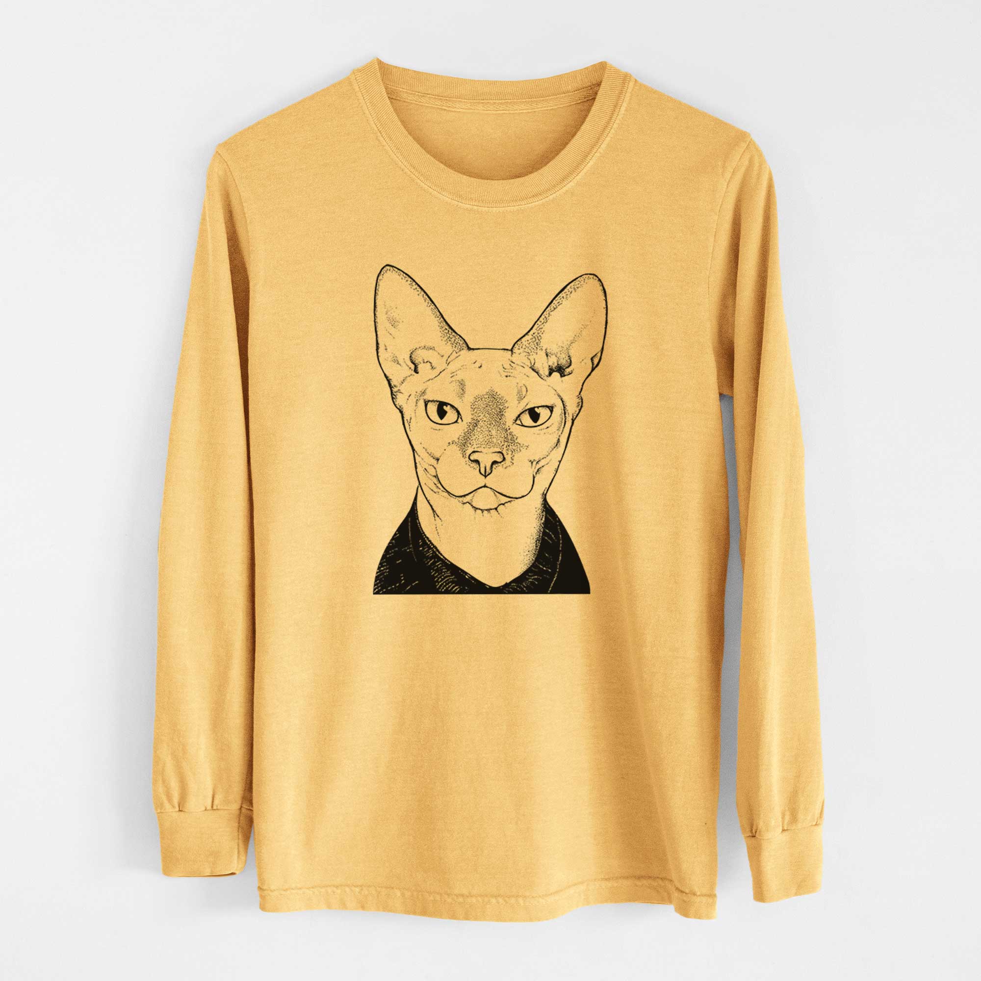 Bare Oliver Watson the Sphynx Cat - Heavyweight 100% Cotton Long Sleeve