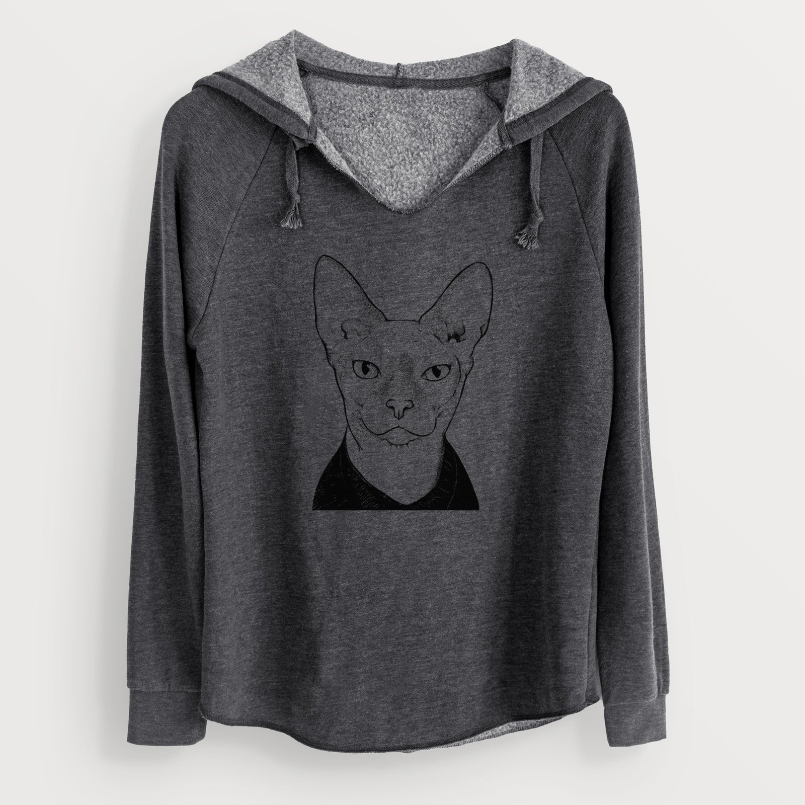 Bare Oliver Watson the Sphynx Cat - Cali Wave Hooded Sweatshirt