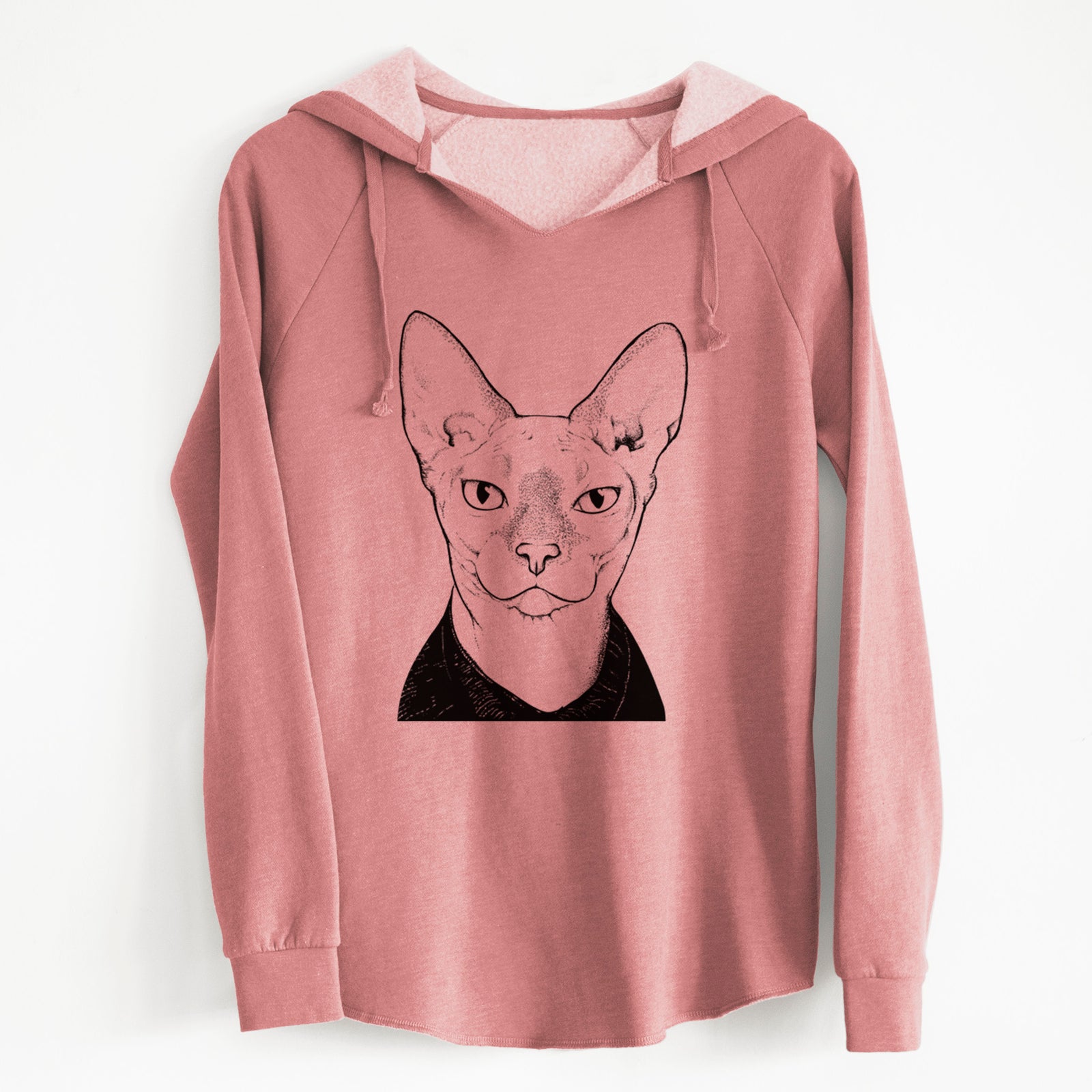 Bare Oliver Watson the Sphynx Cat - Cali Wave Hooded Sweatshirt